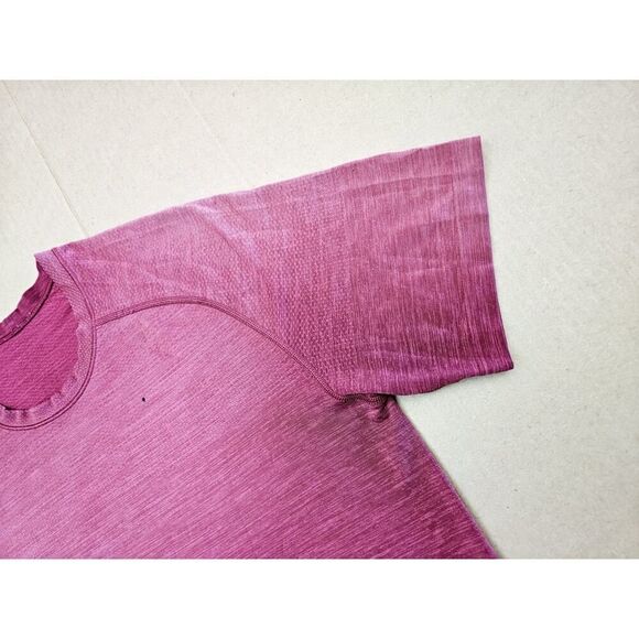 Lululemon Metal Vent Tech Short Sleeve Men's Size Medium Red - Picture 3 of 15